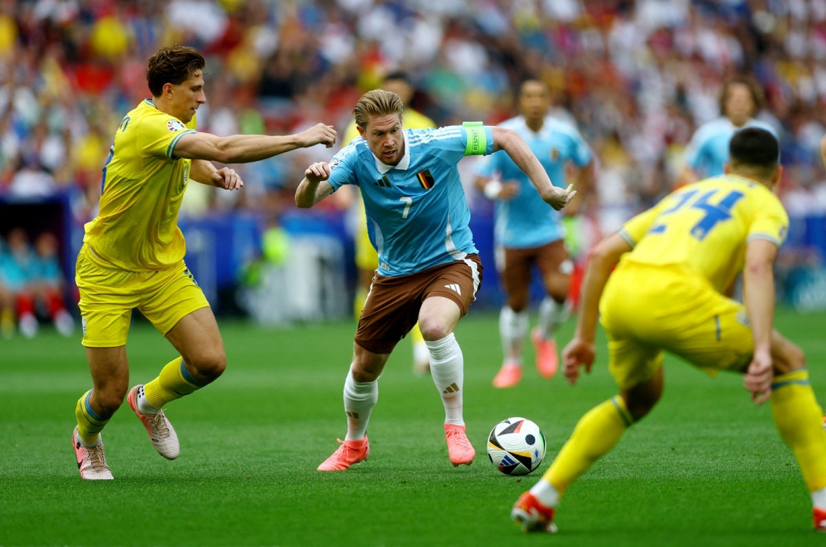 Kết quả EURO 2024: Ukraine chia tay giải đấu, Bỉ gặp Pháp ở vòng 1/8